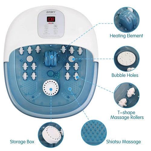 GASKY Foot Spa Massager with Heat, Bubbles, Vibration,14 Massage Rollers - Toytexx GASKY Foot Spa Massager with Heat, Bubbles, Vibration,14 Massage Rollers - Toytexx
